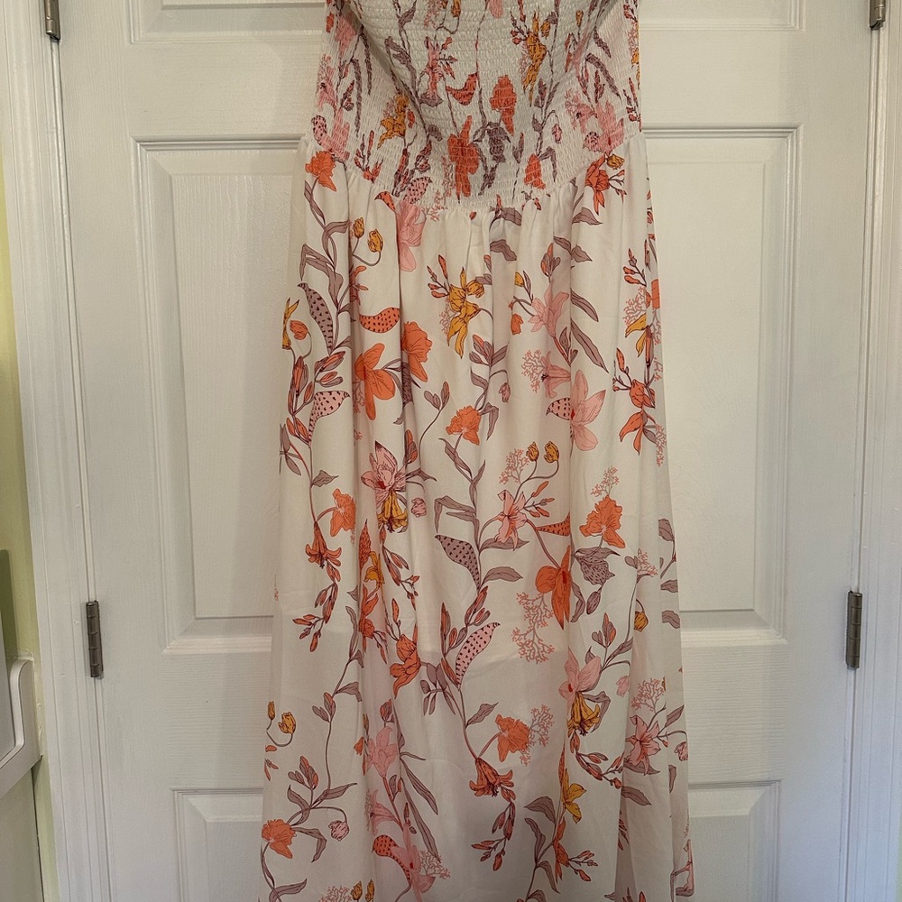 Grace Karin Textured Dress with Pink and White